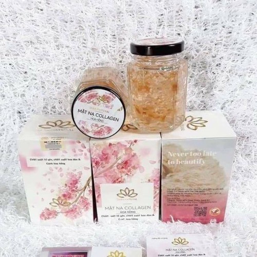 Mặt nạ yến tươi collagen + Máy massage mặt DS-039 bằng ion - BX3012