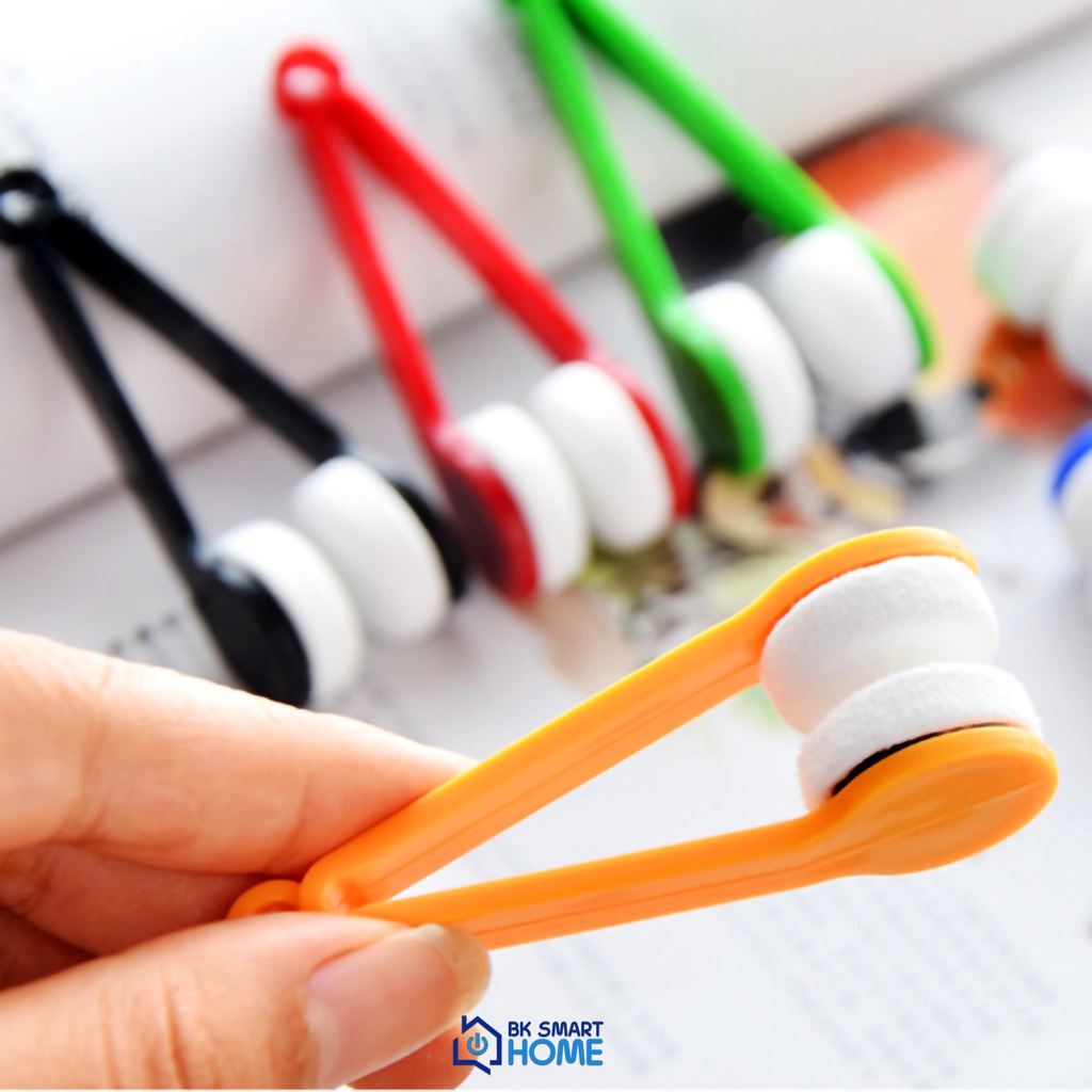 Dụng Cụ Lau Mắt Kính Mini Giá Siêu Rẻ - Đồ Lau Mắt Kiếng mini Đơn giản - Kẹp lau vệ sinh mắt kính đa năng