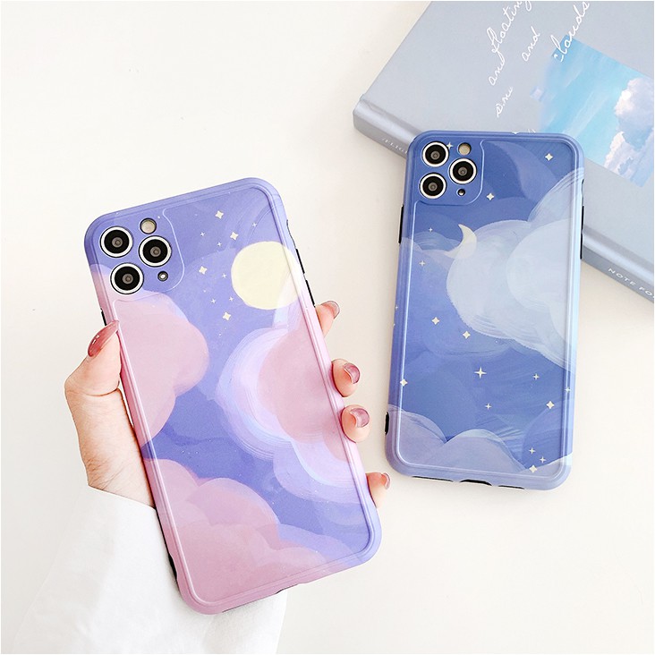 Ốp lưng iphone  Starry Sky IMD dày dặn viền nổi 6/6plus/6s/6splus/7/7plus/8/8plus/x/xr/xs/11/12/13/pro/max/plus/promax