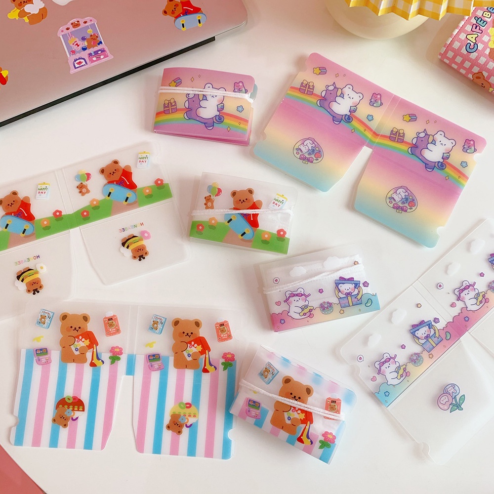 Túi Đựng Khẩu Trang Tạm Thời Chống Bụi Thiết Kế Hoạt Hình Dễ Thương Cho Nữ Sinh