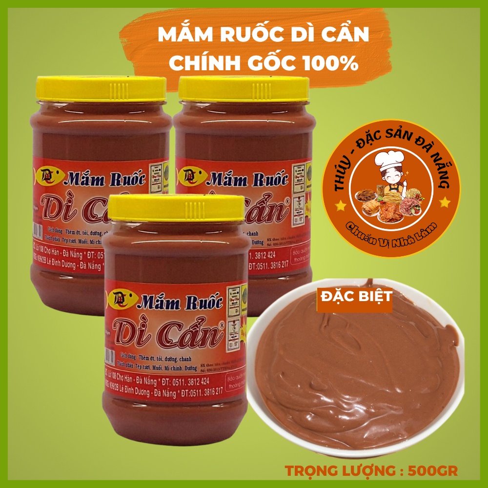 Mắm Ruốc Dì Cẩn Đà Nẵng 500gr chính gốc 100%