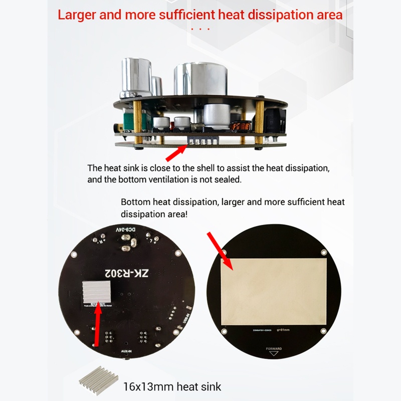 Bảng Mạch Khuếch Đại Âm Thanh 2 Kênh Mini BT 5.1 Chất Lượng Cao