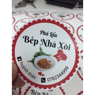 1000 tem nhãn decal giấy cán nilon chống nước