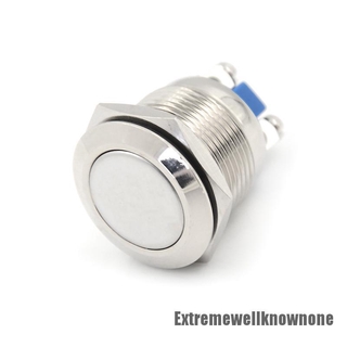 1 công tắc nút nhấn bằng kim loại bạc chống nước 19mm