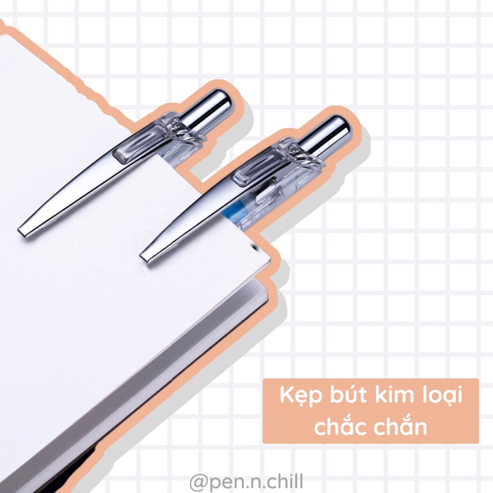 Bút Gel Pentel Energel Infree Trong Suốt Phong Cách Tối Giản - Cỡ ngòi 0.5mm