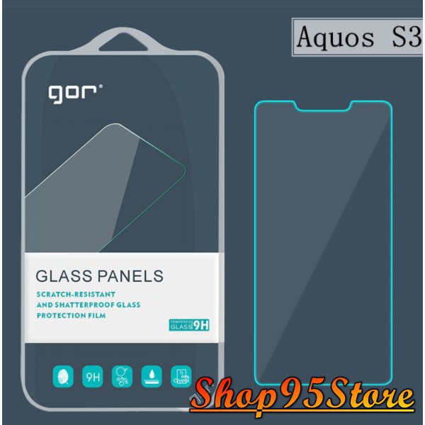 Bộ 2 Kính cường lực GOR Sharp Aquos S3 trong suốt