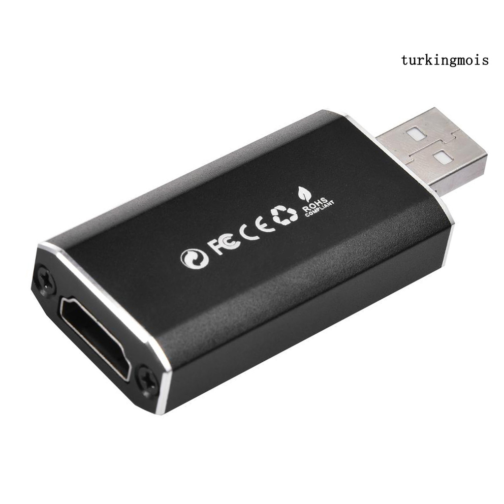 TSP_Portable HD USB 2.0 HDMI-compatible 1080P Monitor Video Capture Recording Card for Windows