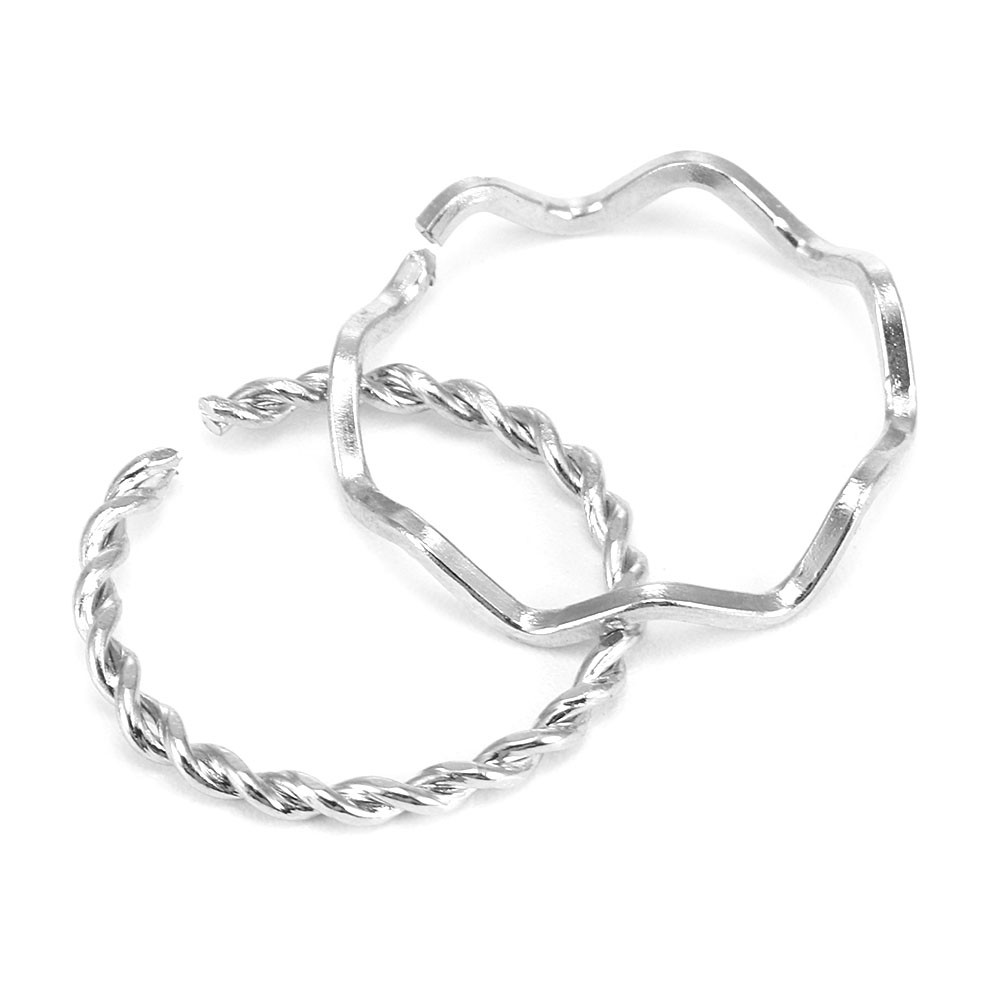 Set 2 Nhẫn Nữ Thời Trang Đơn Giản