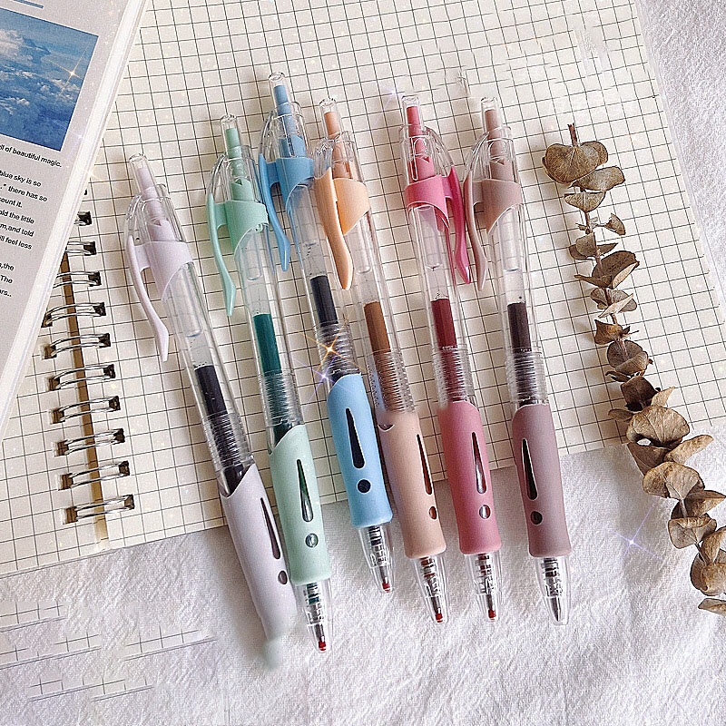 Set Bút Gel 0.5 Màu Retro Với 6 Màu Sắc Khác Nhau Dành Cho Học Sinh 5.0