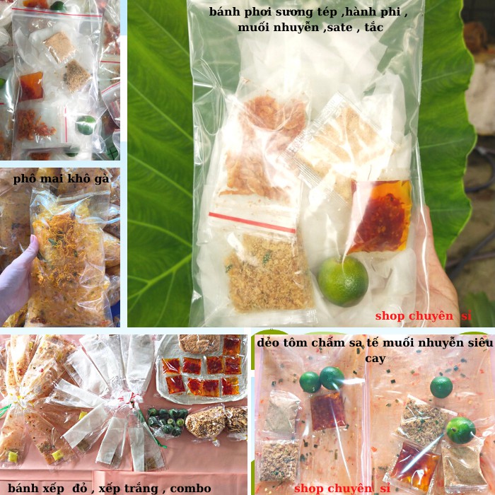 bánh tráng phơi sương sa tế muối nhuyển hành phi dẻo siêu cay tây ninh ( có tép )