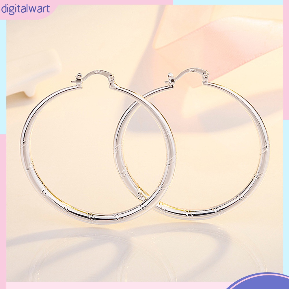 Đôi Khuyên Tai Hình Tròn Lớn Thời Trang Dành Cho Nữ