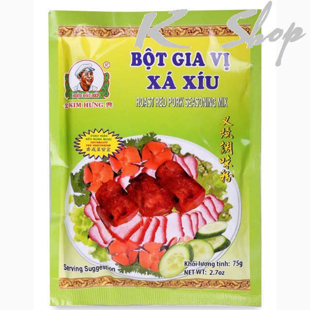 Bột gia vị xá xíu Kim Hưng gói 75g 25g