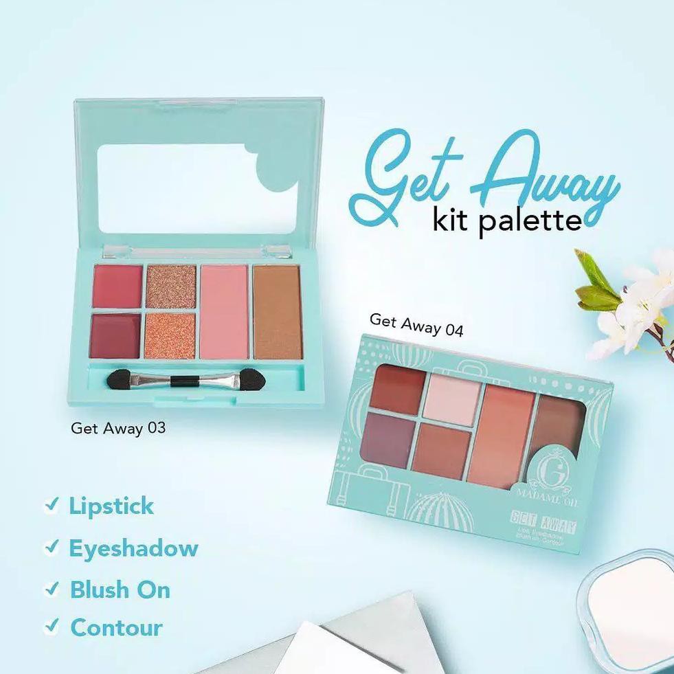 (hàng Mới Về) Bảng Phấn Trang Điểm Mặt Madame Gie Getaway R7835