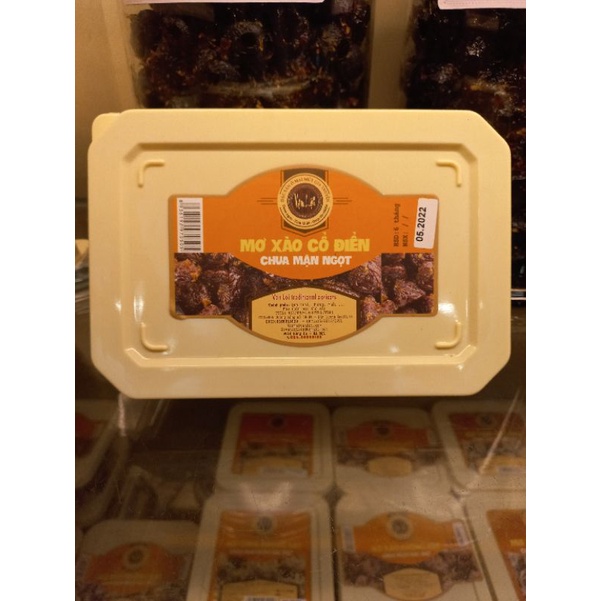 Ô mai Vạn Lợi - Mơ xào cổ điển chua mặn ngọt - Hộp 350gr / 500gr
