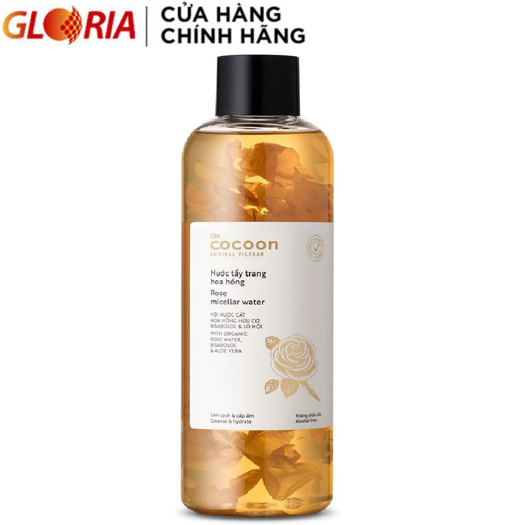 [Mã COSGLORIAT4 -8% đơn 250K] Nước tẩy trang hoa hồng Cocoon 300ml và 500ml