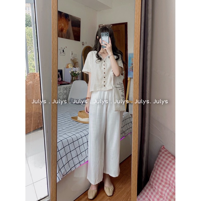 Quần đũi linen 2 màu (ảnh thật shop chụp kèm video) | BigBuy360 - bigbuy360.vn