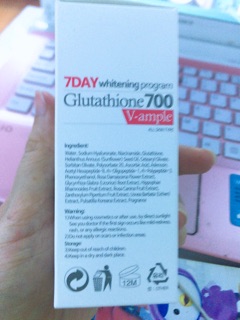 Huyết thanh Whitening Program Glutathione 700 V-ample