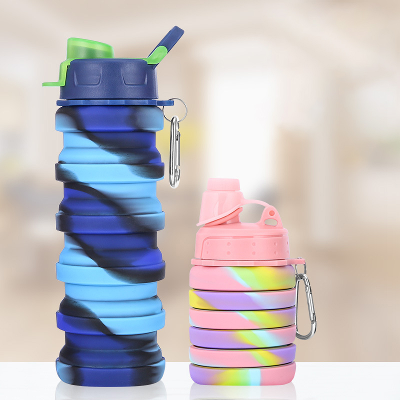 Bình nước thể thao Ossayi bằng silicon không chứa BPA dung tích 500ml