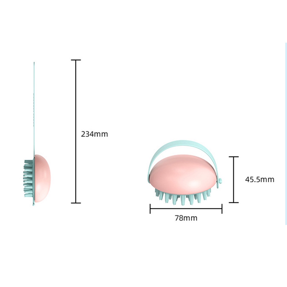 (Hàng Mới Về) Bàn Chải Silicone Mát Xa Da Đầu Tẩy Tế Bào Chết Đa Năng