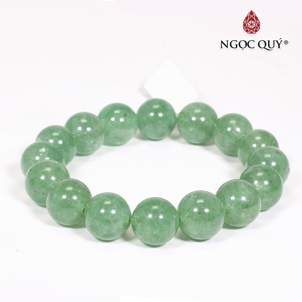 Vòng tay thạch anh dâu xanh strawberry quartz - Ngọc Quý
