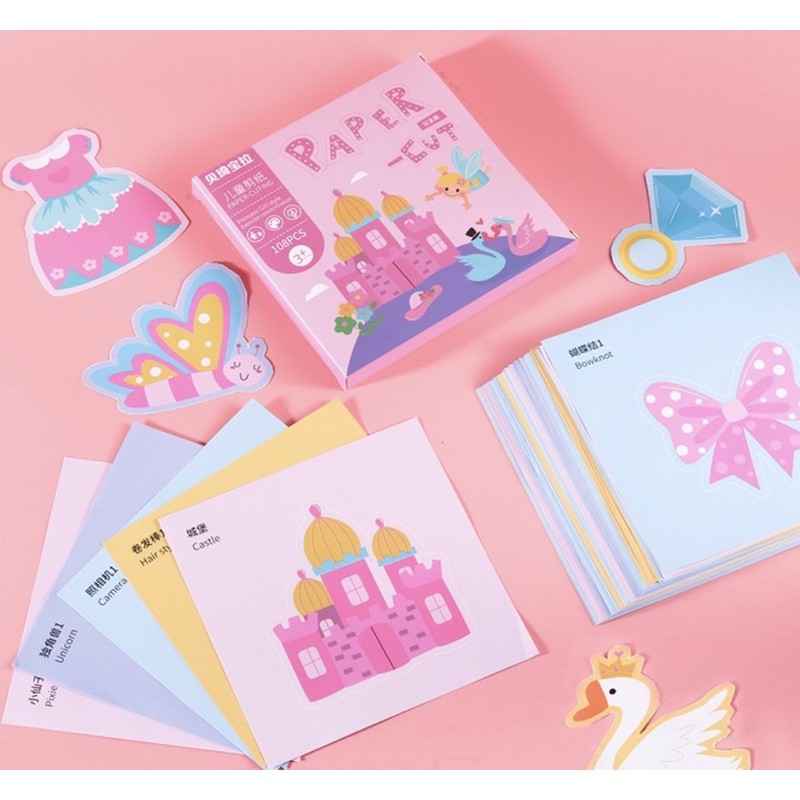 BỘ CẮT GIẤY THỦ CÔNG CHO BÉ