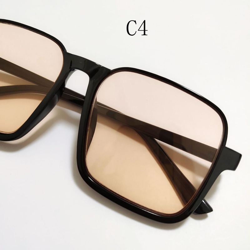 Kính Mát Gọng Vuông Lớn Chống Nắng Phong Cách Retro Thời Trang Cho Nam Nữ