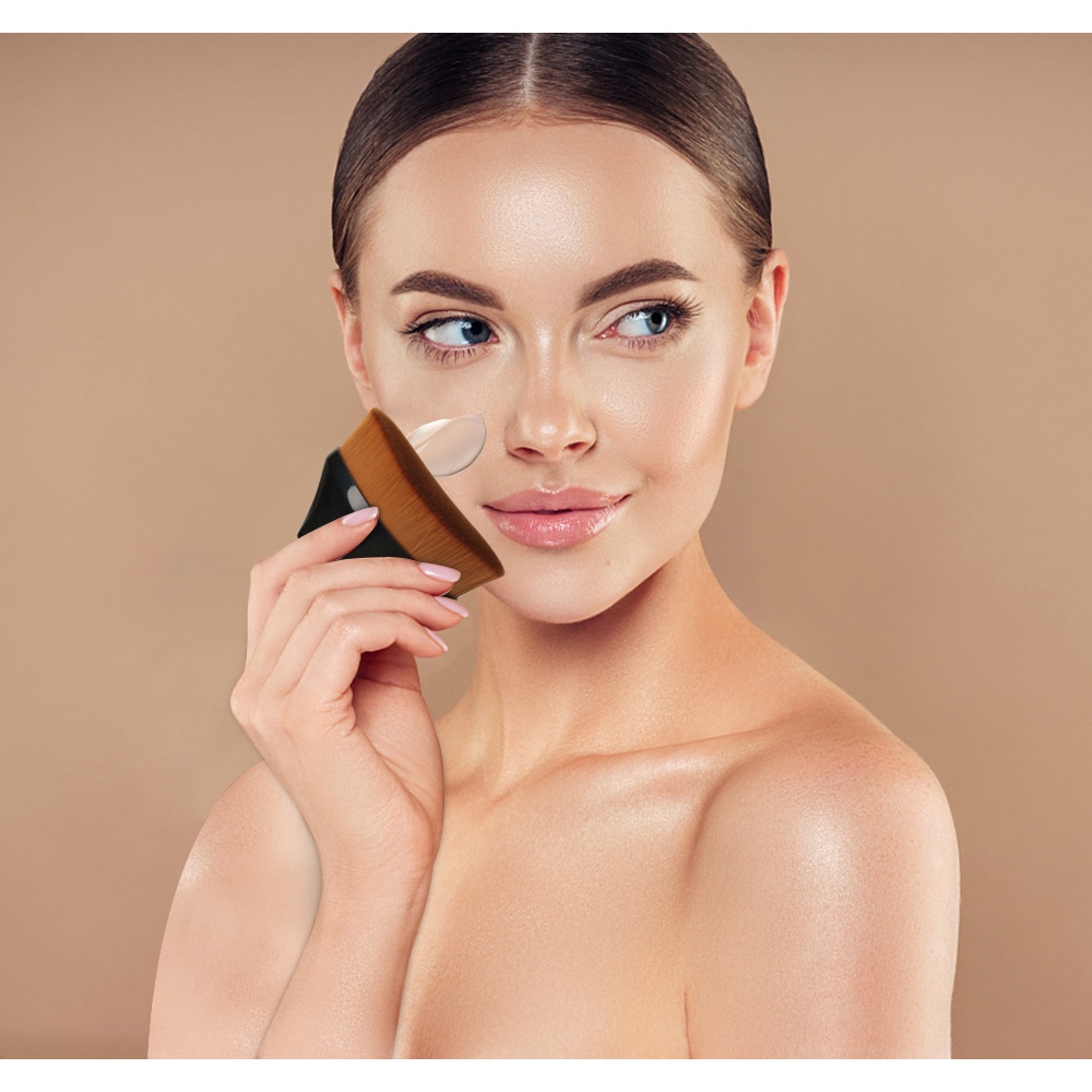 1 Cọ Trang Điểm Đầu Lục Giác Mềm Mại Chuyên Nghiệp Có Hộp Đựng