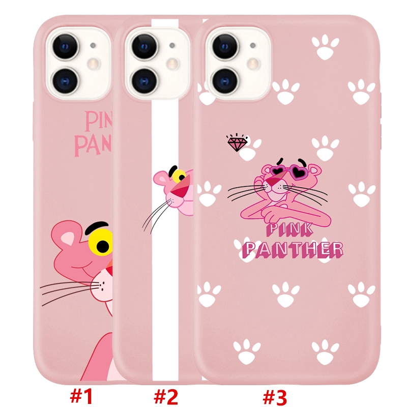 Cute Korea Pink Panther Case IPhone 11 11Pro 11ProMax 6 6s 7 8 6Plus 6sPlus 7Plus 8Plus X XS XR XSmax SE Matte Soft Cover