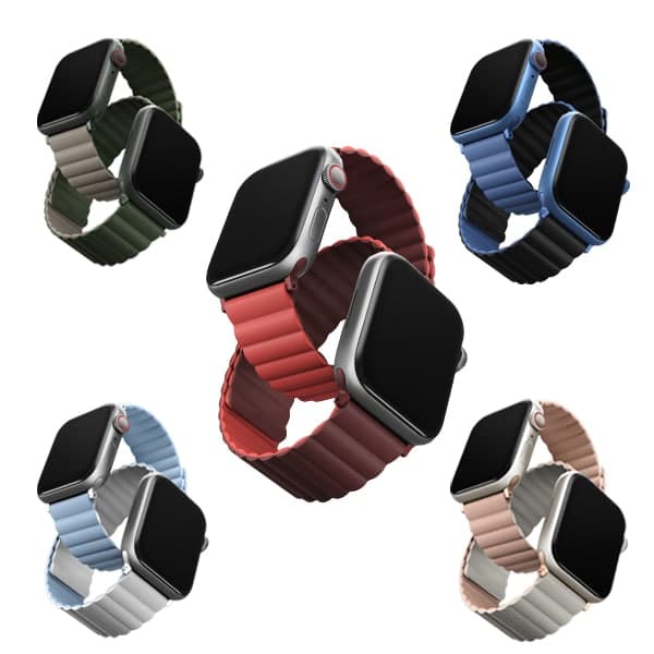 Dây đeo 2 Màu Dành Cho Apple Watch Size 38/40/41mm UNIQ Revix Reversible Magnetic Silicone Strap