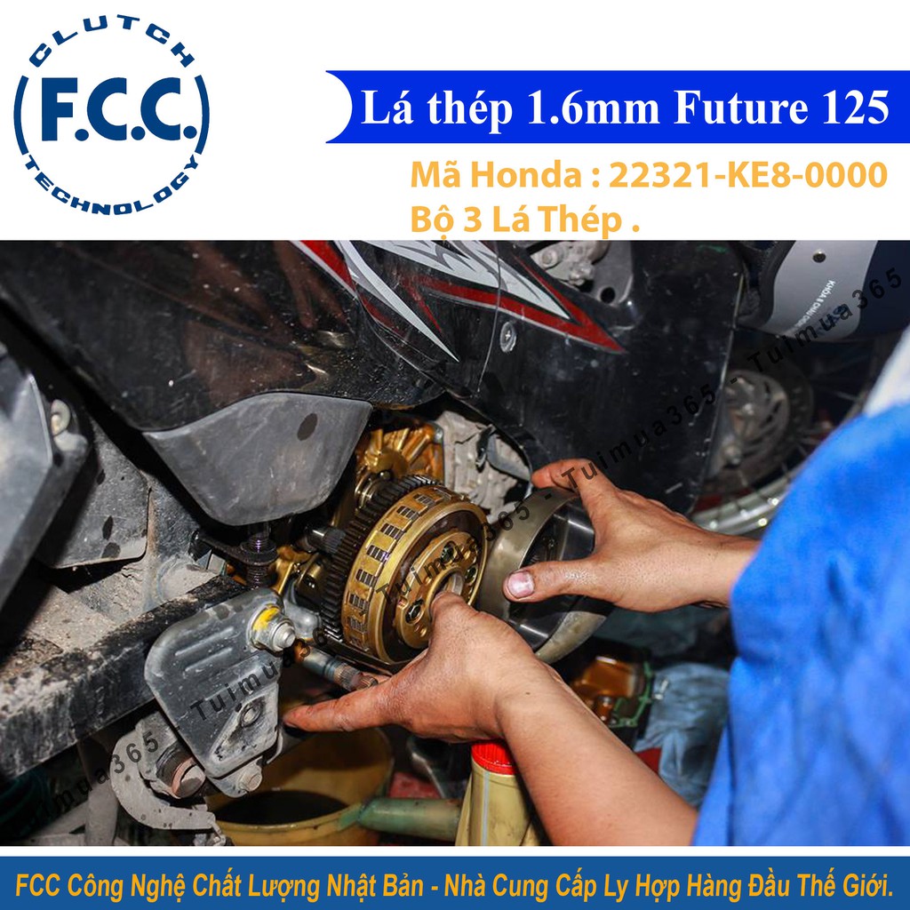 Bộ 3 Lá Sắt FCC Honda Future 125 22321-KE8-0000