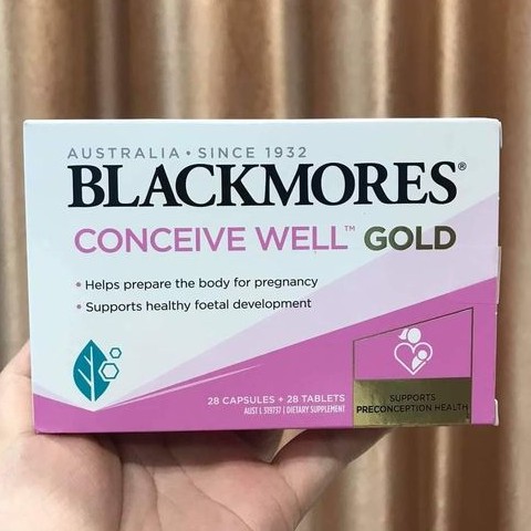 VIÊN UỐNG TĂNG KHẢ NĂNG THỤ THAI BLACKMORES CONCEIVE GOLD 56 VIÊN CỦA ÚC