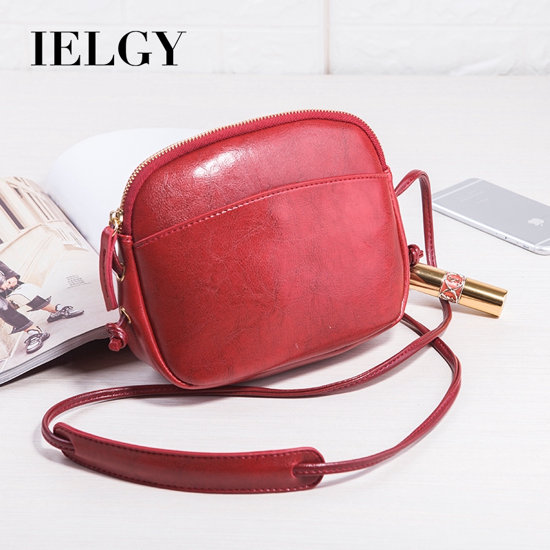 Túi đeo chéo IELGY nhỏ nhắn thiết kế hình vỏ sò thời trang nữ tính