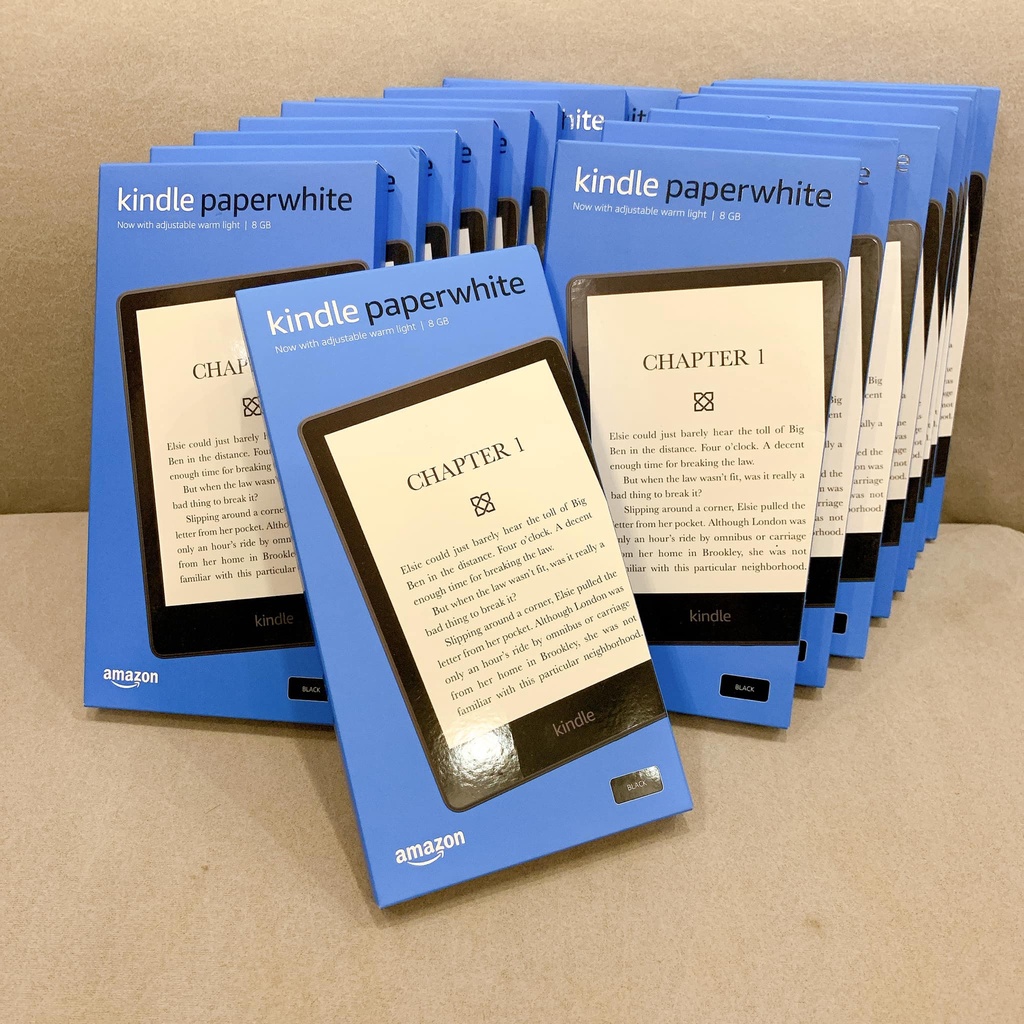Máy đọc sách Kindle Paperwhite 5 11th 2021 New 100% đèn vàng màn hình 6.8 Inch chống nước