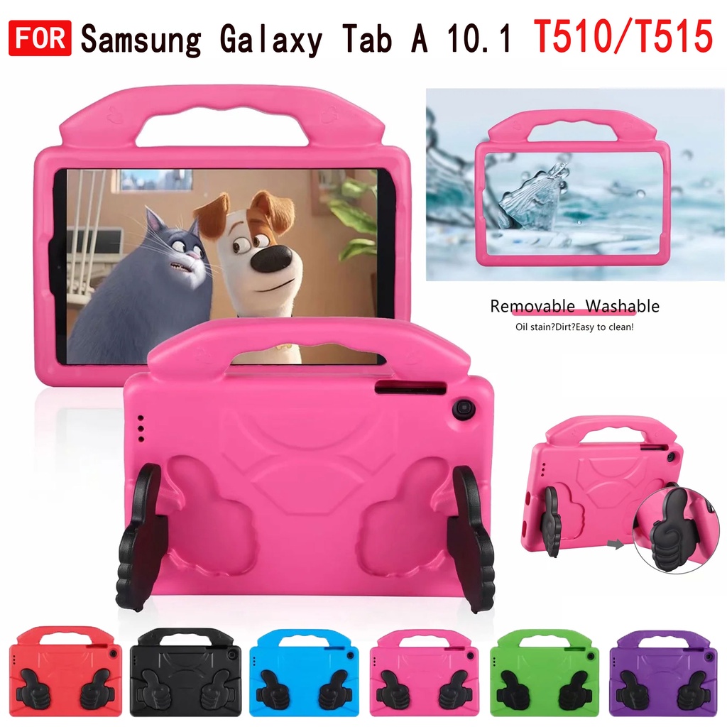 Ốp máy tính bảng EVA có tay cầm chống sốc an toàn cho Samsung Galaxy Tab A 10.1 2019 SM T510 T515