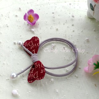 (Hot sale) Dây buộc tóc, Nơ buộc tóc Dior đính đá