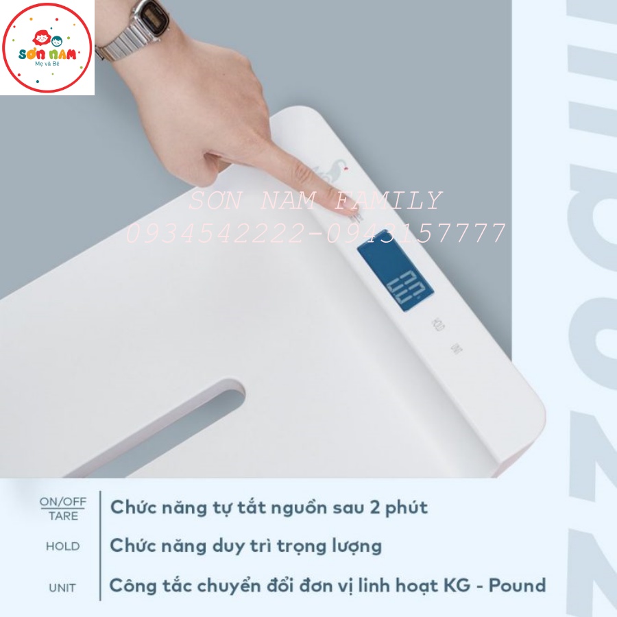 Cân Điện Tử Thông Minh MOAZBEBE MB022 - HÀNG CHÍNH HÃNG