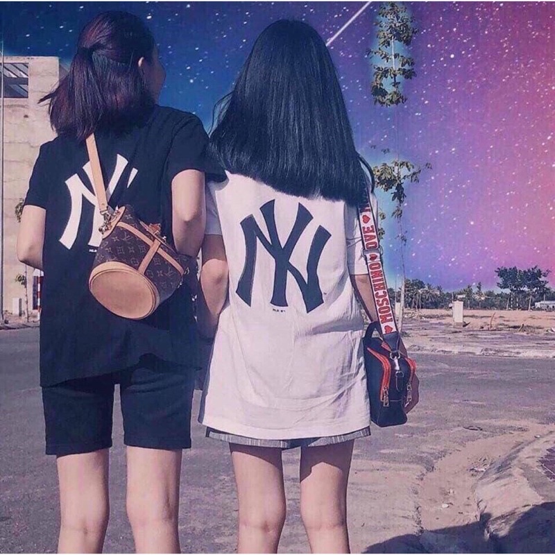 Áo thun Ny tay lỡ form rộng nam nữ unisex