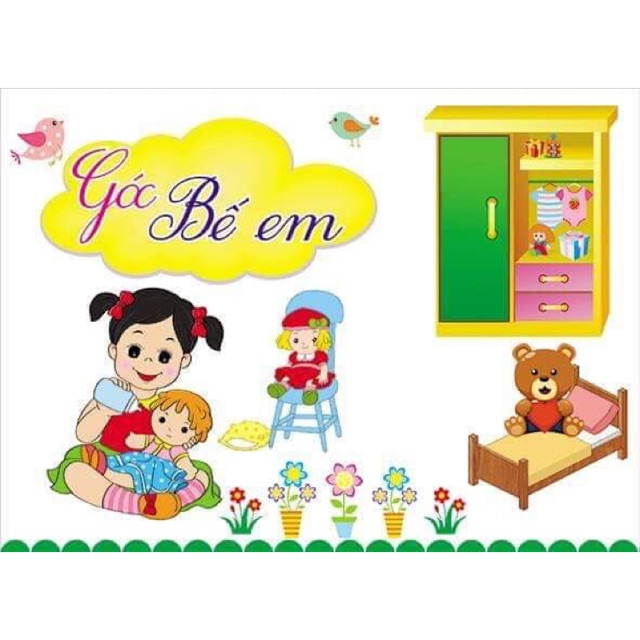 Tranh góc mầm non