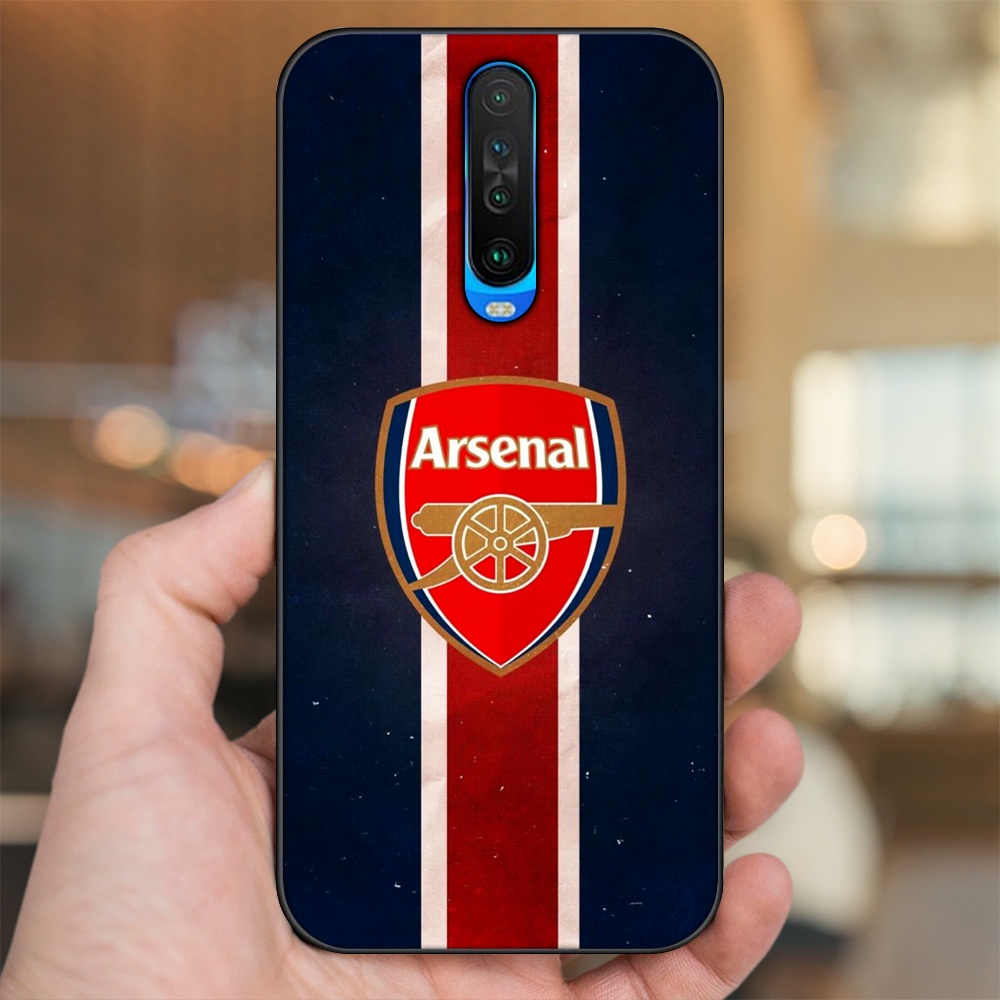 Ốp lưng Xiaomi K30 viền đen in hình Arsenal FC