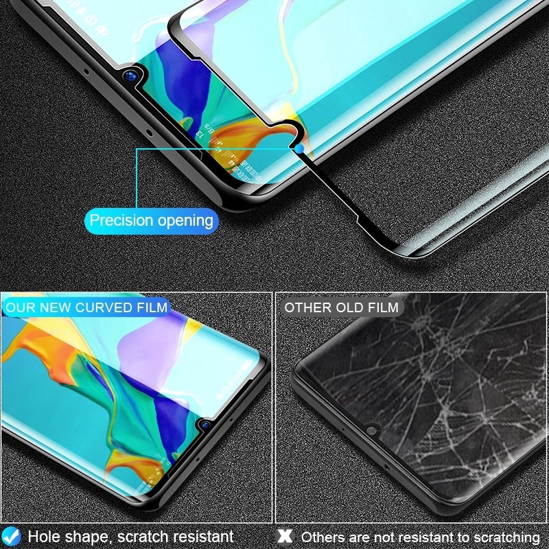 Huawei P30 Pro 3D Tempered Glass Full Cover Huawei P40 P30 P20 Mate 30 20 Pro P40 Pro + Screen Protector Glass Protection Film