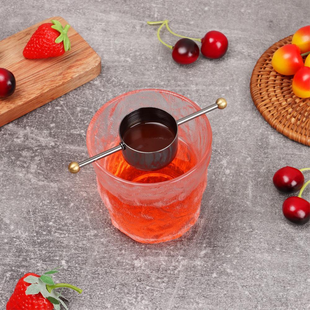 KUNHEV Cốc Đong Bằng Thép Không Gỉ Hai Đầu Dùng Pha Chế Cocktail