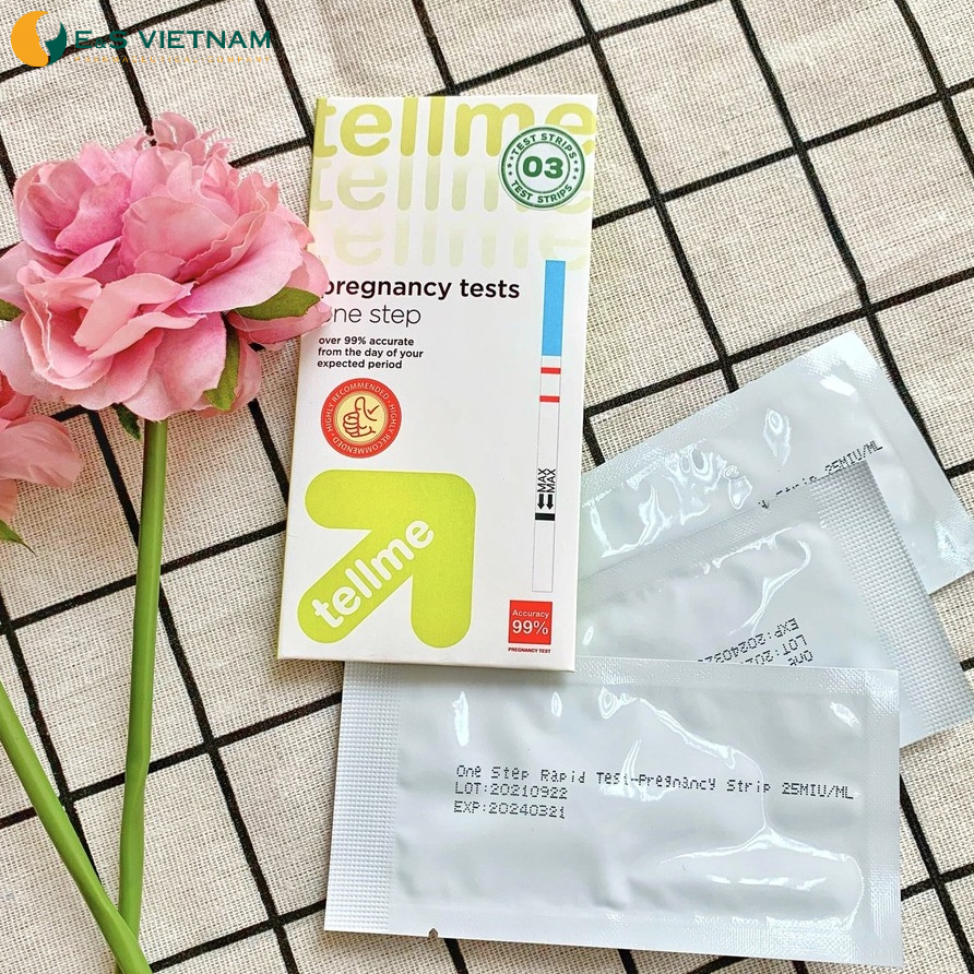 Que thử thai Tellme Chính Hãng - 1 que lẻ - Thử Thai Sớm Chính Xác