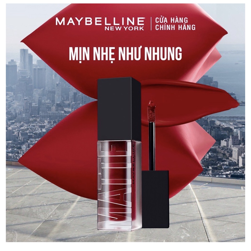 Son Kem Mịn Lì Như Nhung, Tạo Hiệu Ứng Đa Chiều Maybelline Cushion Mattes New York