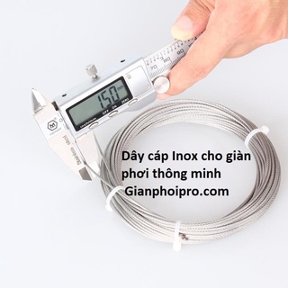 Cuộn cáp inox 304 cho dàn phơi thông minh Hòa Phát chống han gỉ, sờn đứt
