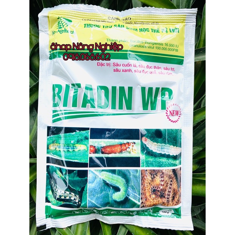 BITADIN WP 100gr sản phẩm sinh học trừ côn trùng cho cây