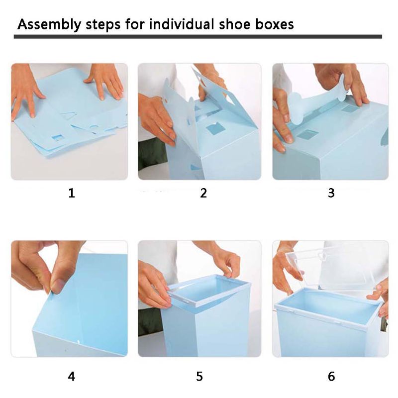 Set 6 Hộp Nhựa Đựng Giày Tiện Lợi Ốp