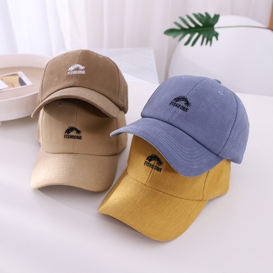 Nón kết Mũ lưỡi trai FishBone logo thêu tinh tế Free Size