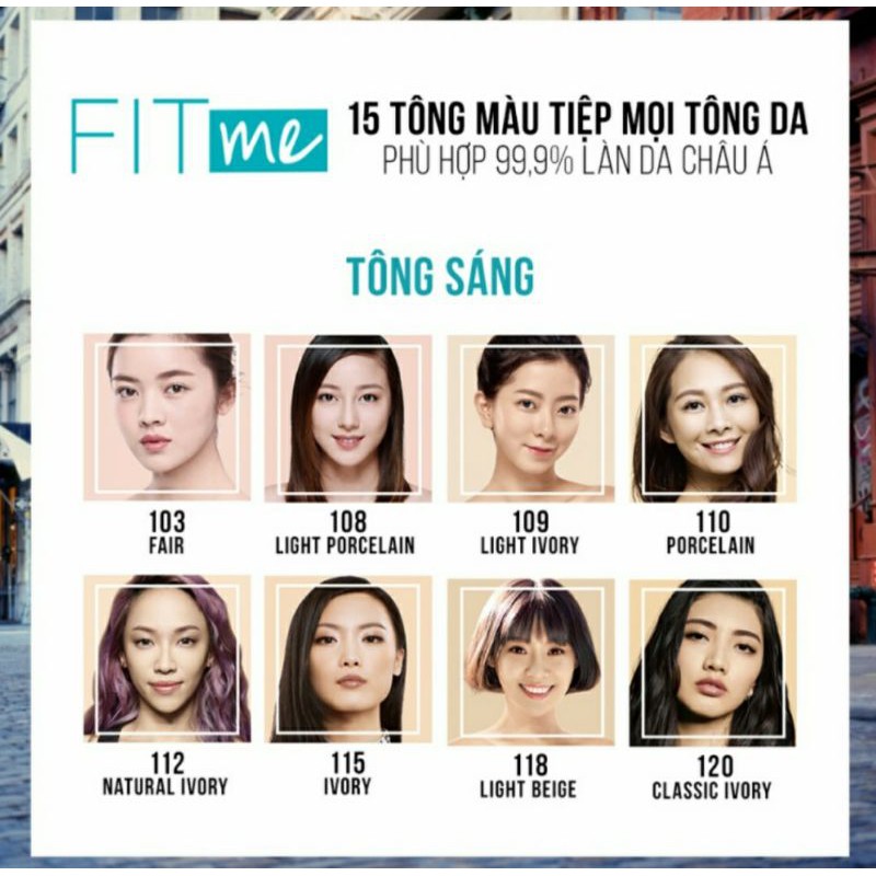 [Mini size 5ml] Kem Nền Fit Me Mịn Lì Nhẹ Kiềm Dầu Fit Me Maybelline New | BigBuy360 - bigbuy360.vn