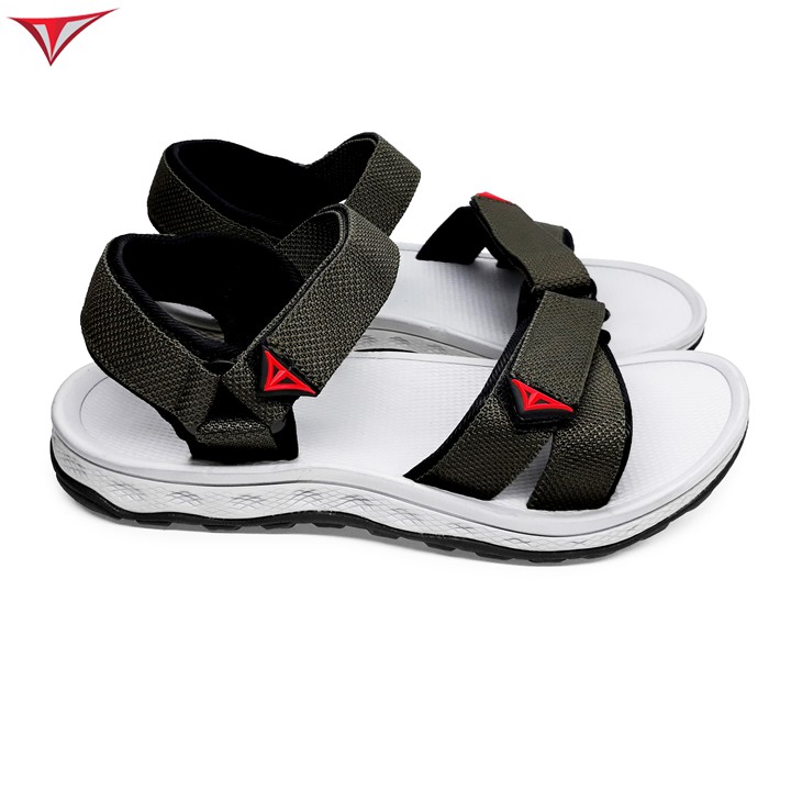 [Fullbox] Giày Sandal Nam Việt Thủy Quai Ngang Xanh Rêu - VT04