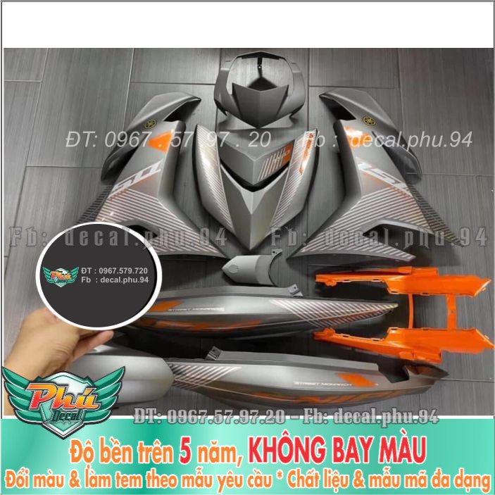 Tem rời Exciter 150 xám Sniper Cam (X) -1